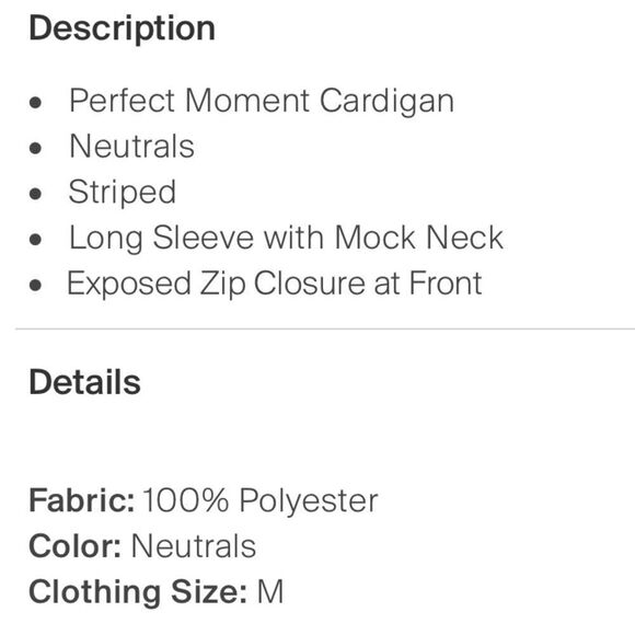 Perfect Moment Track Jacket Medium - Picture 8 of 8